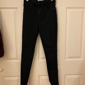 Abercrombie & Fitch Super Skinny High Rise Black Jeans Size 4R